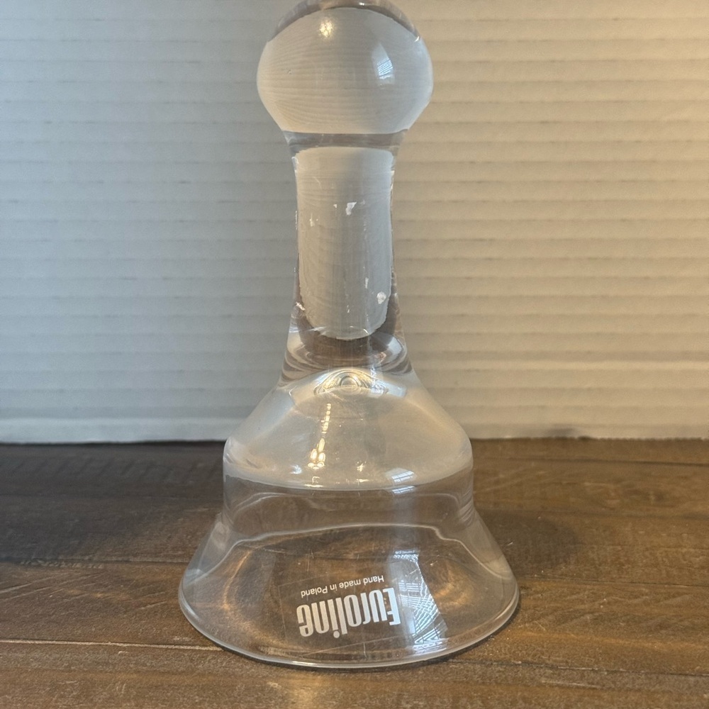 Vintage Euroline Glass Stirrup Cup Clear